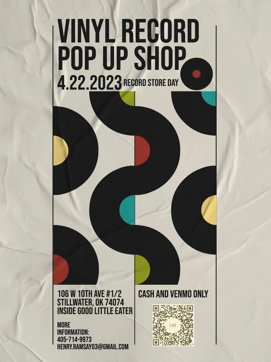 Poster For First Record Pop Up Shop